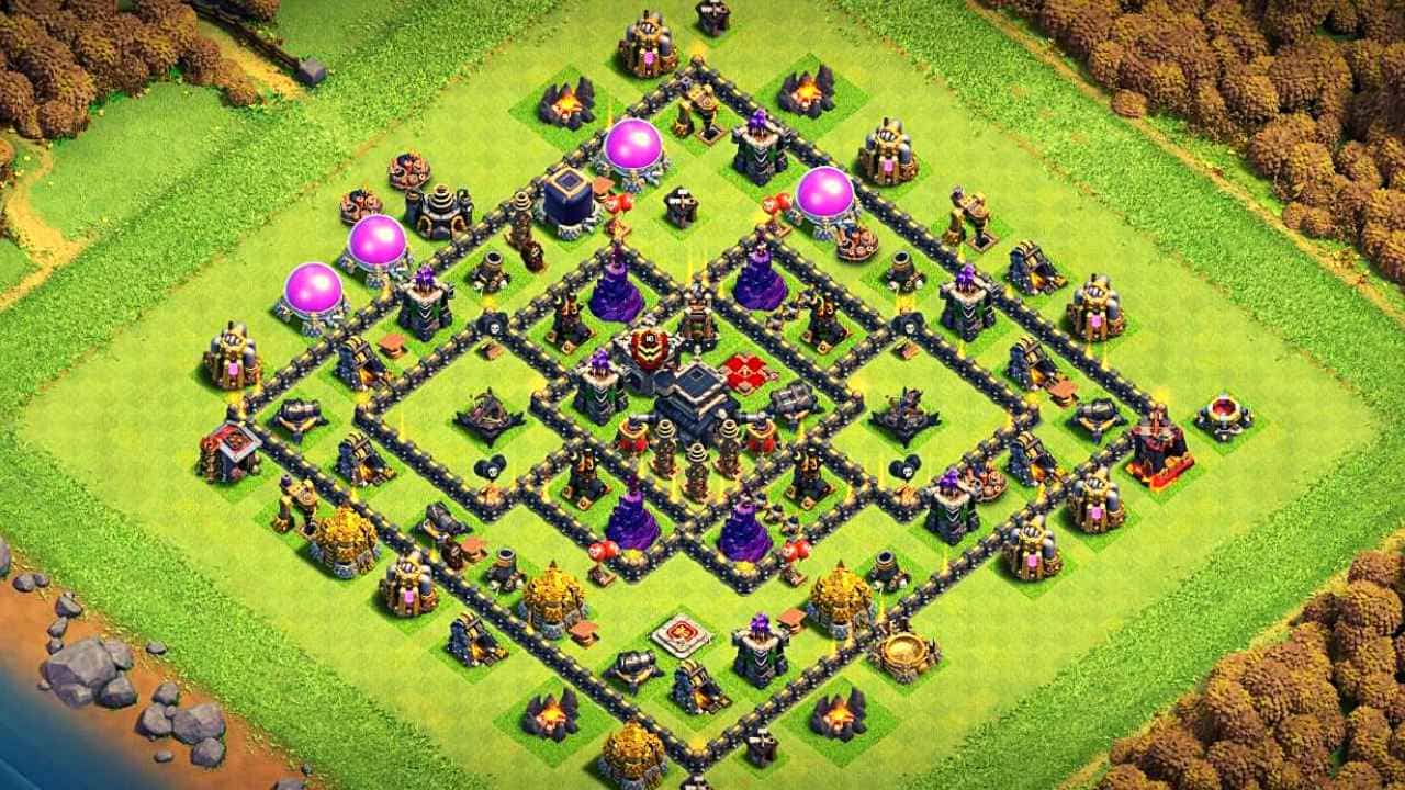 Best Town Hall 9 Trophy Base