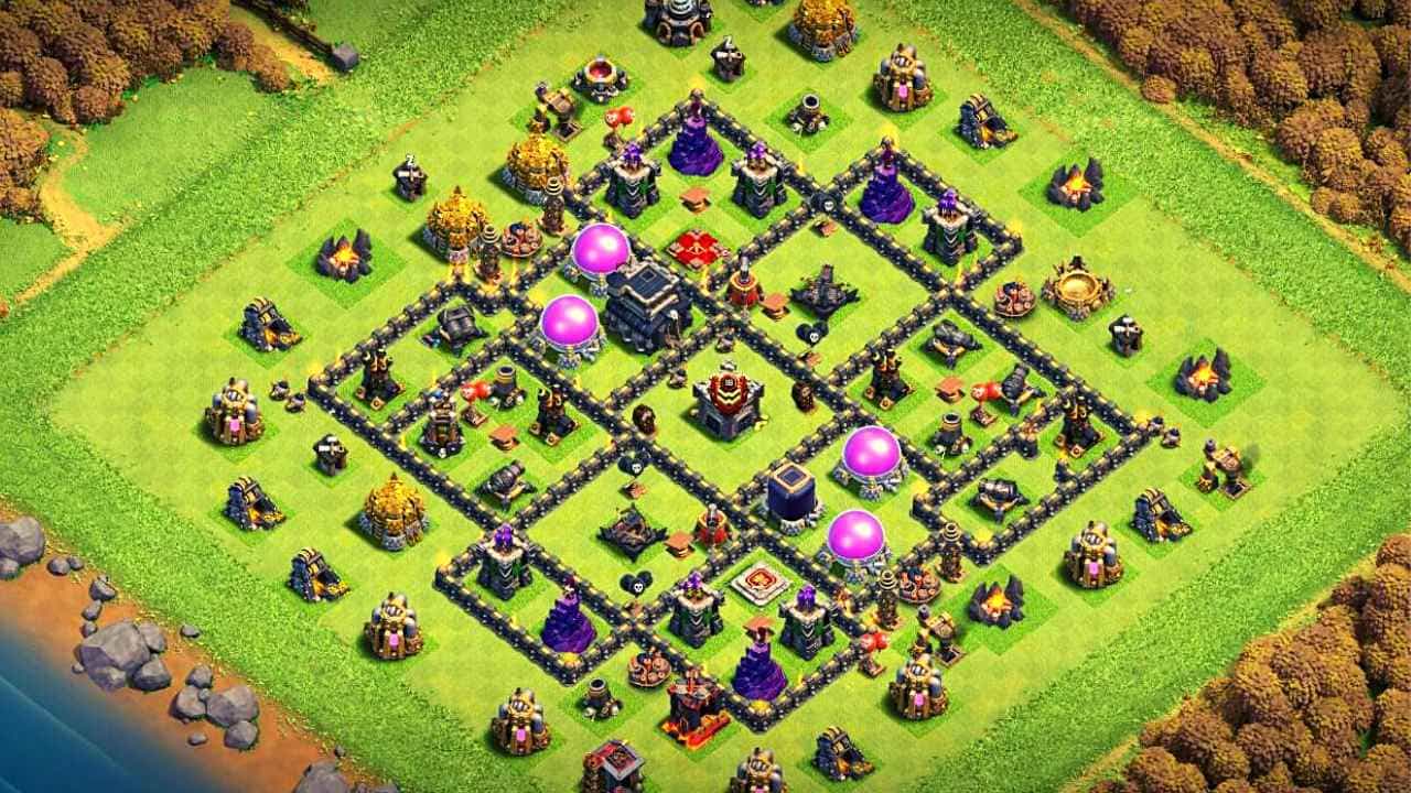 Clash of Clans Th9 Trophy Base